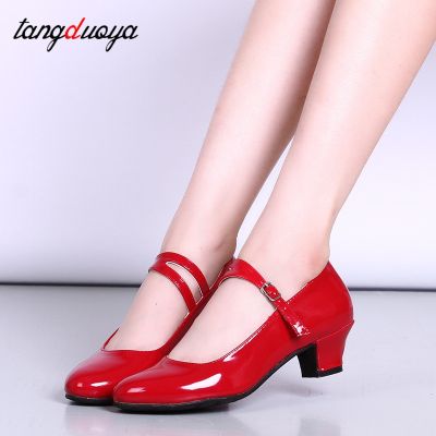 hot【DT】 wholesale dancing shoes for women latino outdoors Latin dance close toe low heels 3.5cm Shoes