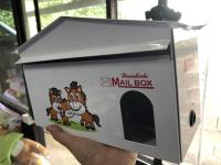 ตู้รับจดหมาย ตู้ไปรษณีย์ Hanabishi รุ่น LT-021 สีขาว Mailbox (สินค้าจะคละลายนะคะม้ากับลิงคะ)