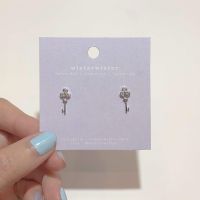 Winterwinter Jewelry Silver925 : เครื่องประดับเงินแท้ เงินแท้925 ต่างหูรูปกุญแจ cz ใส่แล้วน่ารักมากๆ