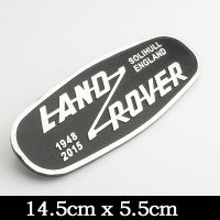 14.5*5.5เซนติเมตรอลูมิเนียมรถกระจังหน้าสัญลักษณ์สำหรับ Land Rover SOLIHULL อังกฤษโลโก้ Defender 2015อัตโนมัติตราตกแต่ง