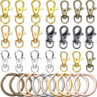 【YF】 Fecho Ganchos para Fazer Jóias DIY Keychain Finding Colar Pulseira Conector Suprimentos 23mm 32mm 36mm 38mm 10Pcs por lote