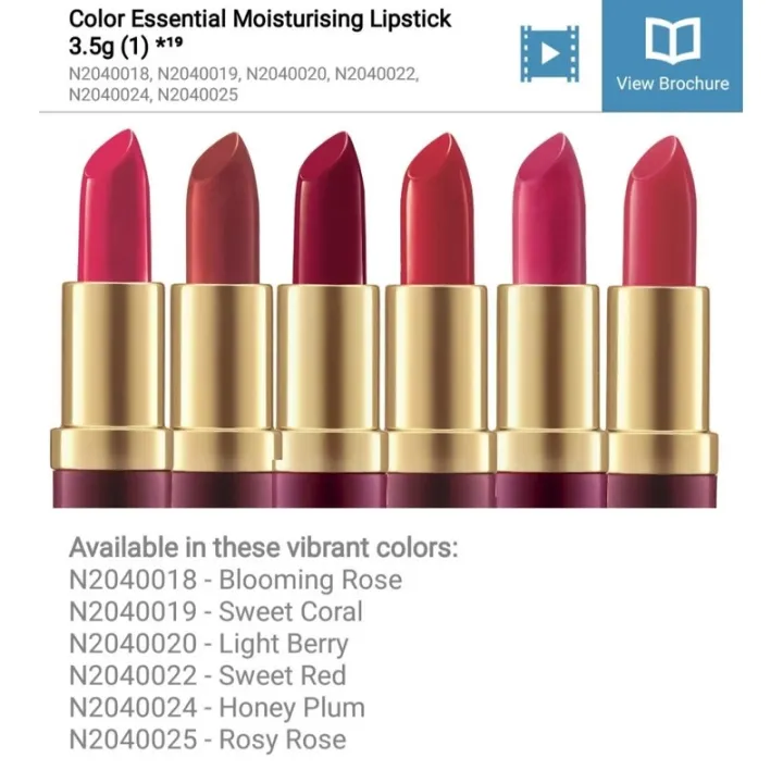 Nutrimetics Lip Color Essential Moisssturising Lipstick 3.5g | Lazada