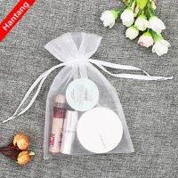 50pcs tulle bags Organza Sheer Gauze Element Jewelry Bags Packing Drawable Organza Bags Wedding Christmas Organza Gift Bag 5z