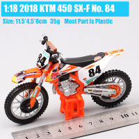 Jeffrey Red 2018 No #84 SXF MXGP KTM มอเตอร์ครอส Diecast 1/18ของเล่นแบบจำลองรถมอเตอร์ไซค์ขนาดจักรยาน450กระทิง SX-F