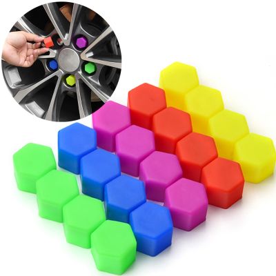 【CW】 20pcs 17mm 19mm 15mm Car Caps Bolts Covers Nuts Silicone Hub Protectors Screw Cap styling Anti Rust Cover