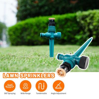 Lawn Sprinkler 360° Rotation Auto Irrigation System Set Plug Atomization Nozzle Adjustable Ground Buried O9K8