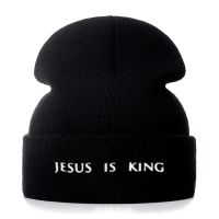 [Hana Clothing Store] Kanye West พระเยซูเป็นกษัตริย์ผ้าฝ้าย Beanies สบายๆสำหรับผู้ชายผู้หญิงแฟชั่นถักฤดูหนาวหมวกฮิปฮอป S Kullies หมวก