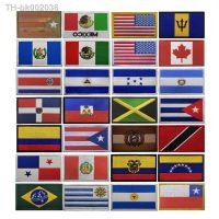 ❆❖ Americas Cup Flag USA Chile Venezuela Brazil Canada Argentina Mexico Etc Embroidered Fabric Patch Badge Magic Patches Badge