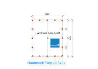 ทาร์ป Hammock Ripstop210t 3.6x3