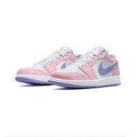 รองเท้าผ้าใบผู้ชาย Air Jordan1 LOW "Arctic Punch" ผงสีขาวม่วง รองเท้าผ้าใบผช รองเท้าผู้ชาย