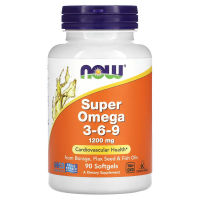 NOW Foods Super Omega 3-6-9 ปริมาณ 1200 mg 90 Softgels