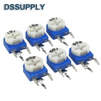 10Pieces RM063 RM-063 100 200 500 1K 2K 5K 10K 20K 50K 100K 200K 500K 1M ohm New TRIMPOT TRIMMER POTENTIOMETER VARIABLE RESISTOR