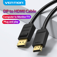 Vention Displayport HDMI Cable Display Port HDMI Cable 3M 2M 1.5M 1080P DP