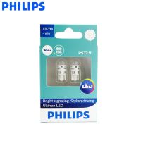 Philips Signal Lamps LED W5W T10 11961ULW Ultinon LED 6000K Cool Blue White Car Light Turn Interior Light Stylish Driving Pair