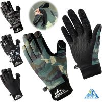 ♣ Winter Luya Fishing Gloves Warmth Plush Cold Proof Winter Bike Wind Proof Outdoor Riding Three Finger Cut Gloves Carpfishing