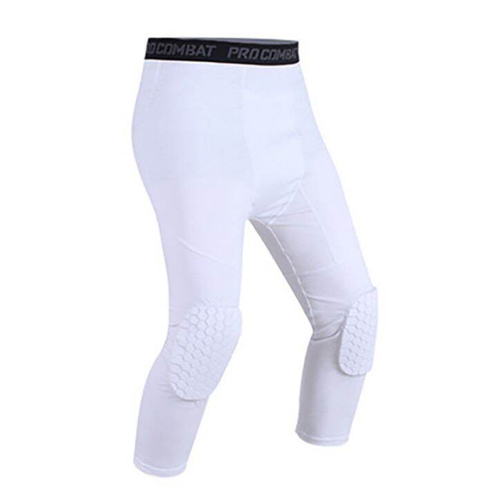 men's basketball padded compression pants