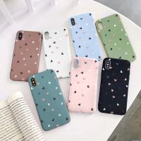 (Phone case) Love Heart สำหรับ Samsung Galaxy A12 A20 A20E A21S A30 A31 A40 A50 A51 A70 A71 A91 S9 S10 S20 S21 Plus Ultra TPU โทรศัพท์กรณีเคสและซองมือถือ