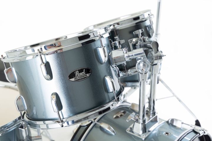 pearl-กลองชุด-5-ใบ-drum-set-5-pieces-รุ่น-roadshow-สี-charcoal-metallic