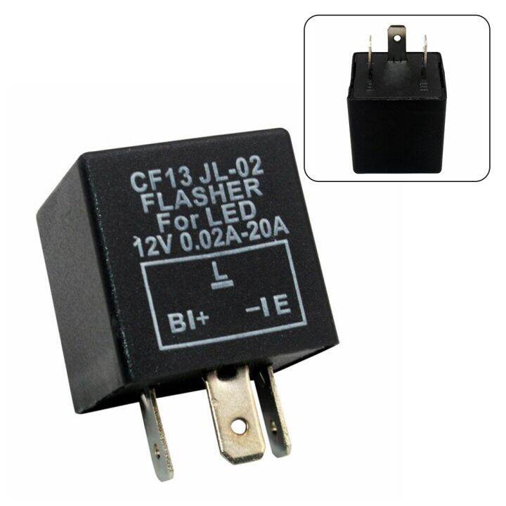 1pcs 3Pin EP34 Car LED Flasher Relay Fix Light Hyper Flash CF13 EP34