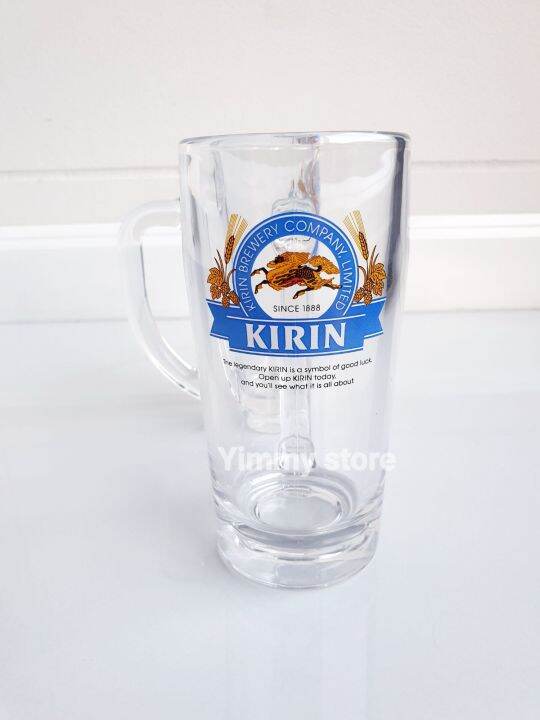 แก้วมัคมีหูจับ-แก้วหนา-kirin-ของแท้-450-ml