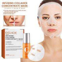 Collagen Film &amp; Mist Kit Facial Skin Care Suit Vitamin C Whiten Highprime Collagen Soluble Anti-Aging Eyes Mask Skin Care Women