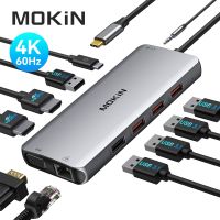 Lamberts USB C for MacBook 2019/2018/2017 MOKiN 9 1 Dongle USB-C to HDMI Sd/TF Card Reader and 2 Ports 3.0