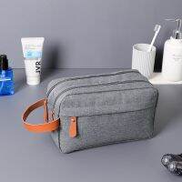 Toiletry bag mens double-layer dry and wet separation cosmetic bag womens 2022 new portable storage box travel business trip high-end sense 【BYUE】