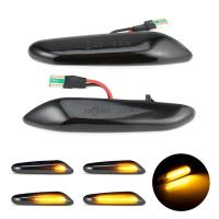 2pcs เครื่องหมายไฟ LED ด้านข้าง Light Flowing ตัววัดน้ำไฟเลี้ยวไฟสำหรับ BMW E90 E91 E92 E93 E60 E87 E82 E46 ข้อผิดพลาดฟรี