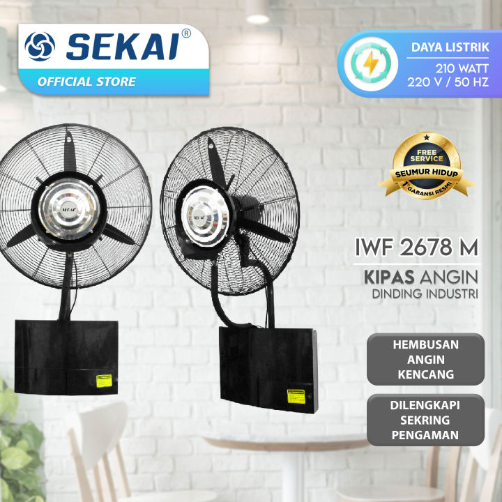 Sekai Industrial Wall Fan 26 Inch Iwf 2678 M Kipas Angin Dinding Kabut Lazada Indonesia 4420