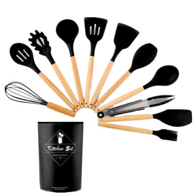 Kitchen Utensils Set Non-stick Silicone Cookware Cooking Tools Sets Spoon Spatula Ladle Kitchen Accessories Kitchen Gadget Sets