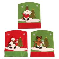 Chair Back Covers Holiday Seat Cover with Doll Washable Chair Cover for Protecting and Decorating Removable Cover for Christmas Decorations amiable