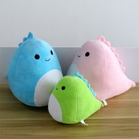 【CW】Kawaii Chubby Dinosaur Plush Toy Soft Plush Stuffed Animal Dinosaur Throw Pillow Toy Cute Cotton Dragon Kids Birthday Gift