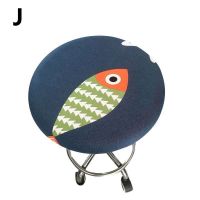 Round Chair Cover Spandex Bar Stool Cover Elastic Seat Covers Home Chair Simple Stretch Chair Slipcover Floral Printed Fashion  Replacement Parts