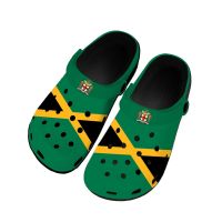 Jamaican Flag Home Clogs Custom Water Shoes Mens Womens Teenager Jamaica Shoe Garden Clog Breathable Beach Hole Slippers House Slippers