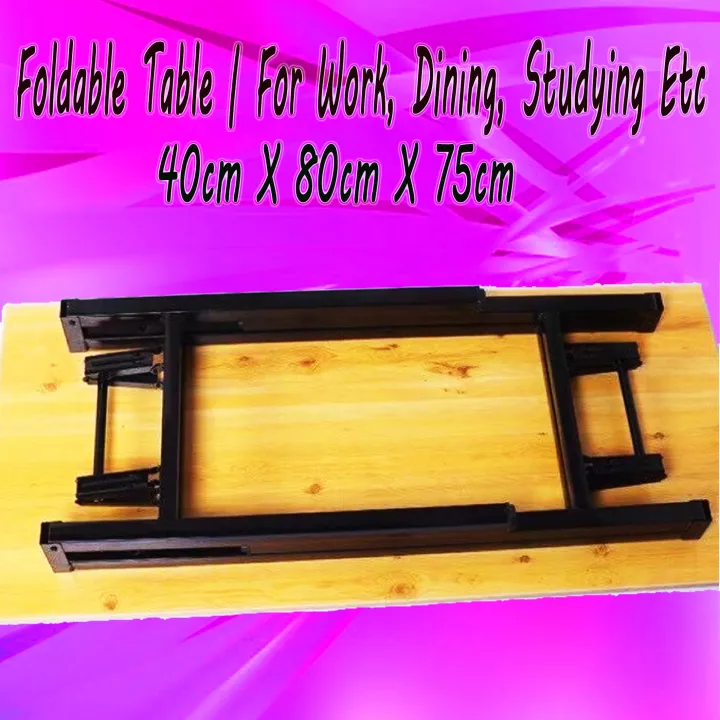 Foldable Table For Work, Dining, Studying Etc 40cm X 80cm X 75cm