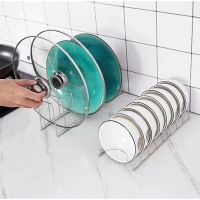 【CC】 Countertop Pot Lid Plates Pan Dish Rack Holder Draining Bowl Storage Shelf Sink Drying