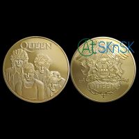 5PCs /Lot QUEEN Rock Music Commemorative Legends Gold/silver Plated Coins Collectibles For Collector Fans Collection Gifts