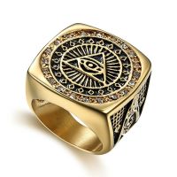 Vintage Fashion Masonic Ring Jewelry Men 39;s Ladies Ring Party Entertainment Jewelry Hip Hop Accessories Gift Wholesale