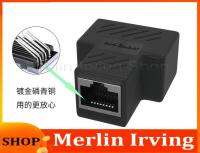 Merlin Irving Shop 1 To 2 Ways Network Connector Ethernet Rj45 Female Cable Splitter Distributor Network Extender Adapter C For Laptop