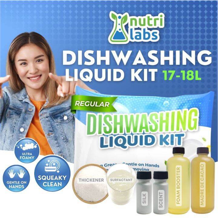 Nutrilabs DIY Dishwashing Liquid Kit Antibacterial Dish Soap for