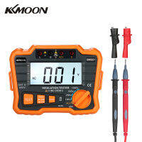 Keykits-KKmoon เครื่องทดสอบความต้านทานฉนวน DCV ACV ขนาด1000V Ground Megger Megohmmeter MegOhm โวลต์มิเตอร์ W/จอ LCD แบ็คไลต์