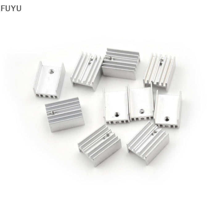 fuyu-10x-ชุดฮีทซิงค์อลูมิเนียมสำหรับ-220ทรานซิสเตอร์20x15x10mm