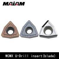 ♘ High quality WC type WCMX WCMX030208 WCMX040208 WCMX050308 WCMX06T308 WCMX080412 U-drill inserts for stainless steel / Aluminum