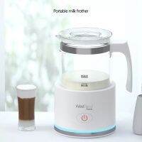 เครื่องทำฟองนมไฟฟ้า เครื่องตีฟองนม Hand held magnetic suspension intelligent automatic cold and hot milk bubble machine.