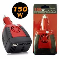 Car inverter 150W ตัวแปลงไฟในรถ แปลงสัญญาณไฟรถเป็นไฟบ้าน  Adapter 12V DC To 110V AC USB 5V