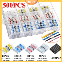 Aleaty? 800PCS SOLDER Seal Wire Connectors Kit Heat Shrink BUTT electrical Wire TERMINAL