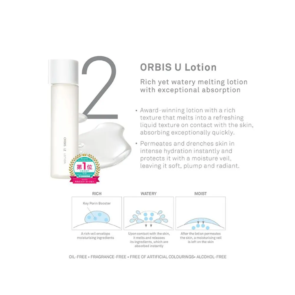 ORBIS U Lotion 180ml - Facial Moisturiser Face Lotion | Lazada