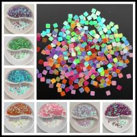 ELEGANT 20g 2.5mm Square PVC loose Sequins Glitter Paillettes for Nail Art Manicure Wedding ConfettiSequins for Crafts /Ornament