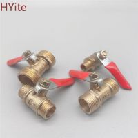 [HOT] Brass ball valve 1/8 quot; 1/4 39; 39; 3/8 39; 39; 1/2 39; 39; Male Thread Ball Valve Brass Connector Joint Copper Pipe Fitting Coupler Adapter