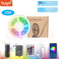 Tuya Smart Home 5050 RGB 300 LED 10M Light Strip Colorful Flexible RGB Strip Lights Works with Alexa Echo APP Control